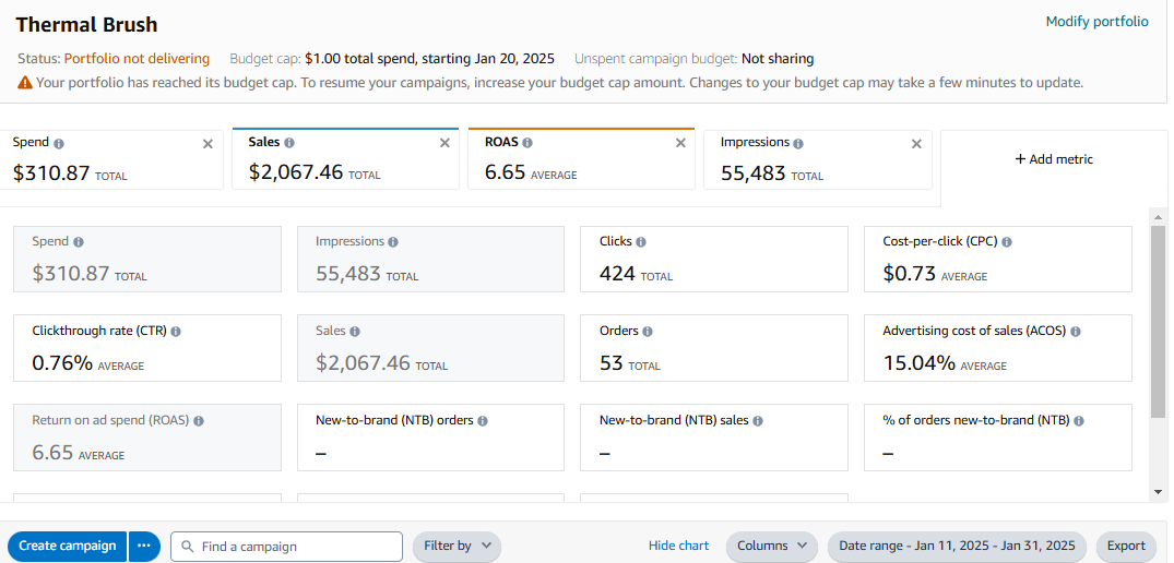 Ad Console PPC Data - Days 16-35